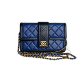 Chanel Elegant CC Flap Wallet on Chain Quilted Lambskin