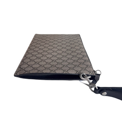 Gucci GG Supreme Canvas Blind For Love Zip Pouch Clutch Bag