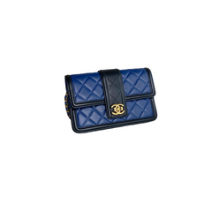 Chanel Elegant CC Flap Wallet on Chain Quilted Lambskin