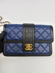 Chanel Elegant CC Flap Wallet on Chain Quilted Lambskin