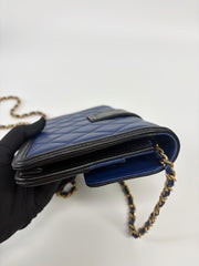 Chanel Elegant CC Flap Wallet on Chain Quilted Lambskin