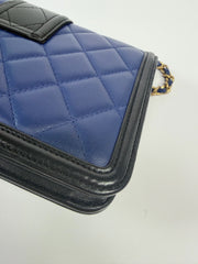 Chanel Elegant CC Flap Wallet on Chain Quilted Lambskin
