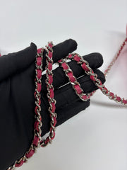 Chanel Patent Quilted Coco Shine Flap Pink Large