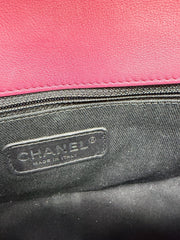 Chanel Patent Quilted Coco Shine Flap Pink Large