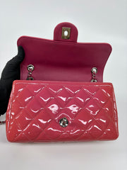 Chanel Patent Quilted Coco Shine Flap Pink Large
