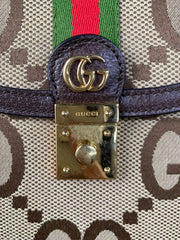 Gucci Jumbo GG Canvas Small Ophidia Top Handle