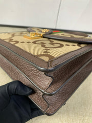 Gucci Jumbo GG Canvas Small Ophidia Top Handle