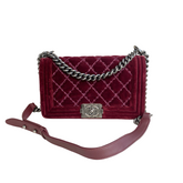 Chanel Velvet Le Boy Medium Flap Bag