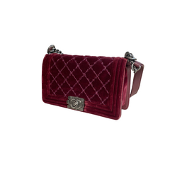Chanel Velvet Le Boy Medium Flap Bag