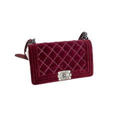Chanel Velvet Le Boy Medium Flap Bag