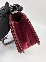 Chanel Velvet Le Boy Medium Flap Bag