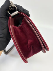 Chanel Velvet Le Boy Medium Flap Bag