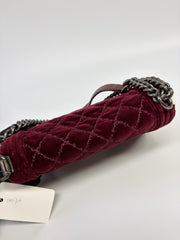 Chanel Velvet Le Boy Medium Flap Bag