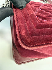 Chanel Velvet Le Boy Medium Flap Bag