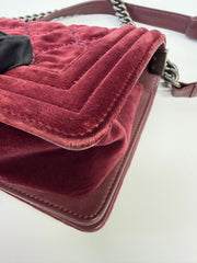 Chanel Velvet Le Boy Medium Flap Bag