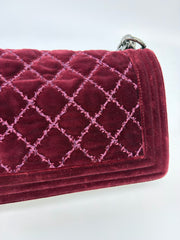 Chanel Velvet Le Boy Medium Flap Bag