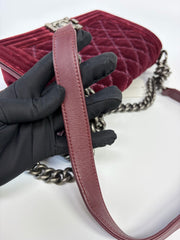 Chanel Velvet Le Boy Medium Flap Bag