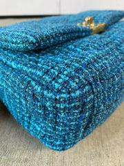 Chanel 19 Flap Bag Quilted Tweed Large