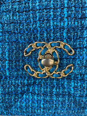 Chanel 19 Flap Bag Quilted Tweed Large