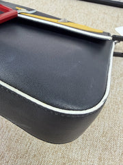 Fendi Leather Monster Mini Baguette Bag