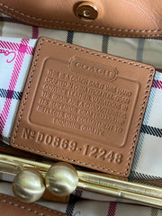 Coach Ergo Satchel Kisslock Brown