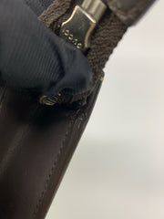 Gucci GG Supreme Web Brown Pouch