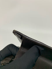 Gucci GG Supreme Web Brown Pouch