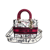 Dior Lady Dior Graffiti D-Lite Canvas