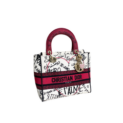 Dior Lady Dior Graffiti D-Lite Canvas