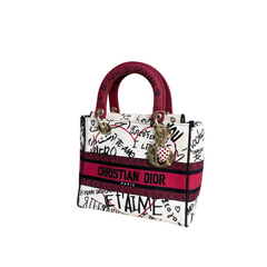 Dior Lady Dior Graffiti D-Lite Canvas