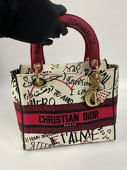 Dior Lady Dior Graffiti D-Lite Canvas