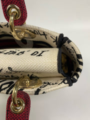 Dior Lady Dior Graffiti D-Lite Canvas
