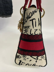 Dior Lady Dior Graffiti D-Lite Canvas
