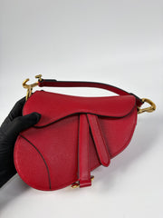 Dior Saddle Bag Red Mini
