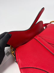 Dior Saddle Bag Red Mini