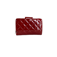 Chanel Red Patent Wallet