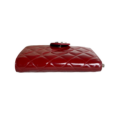 Chanel Red Patent Wallet