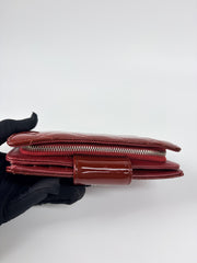 Chanel Red Patent Wallet