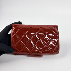 Chanel Red Patent Wallet