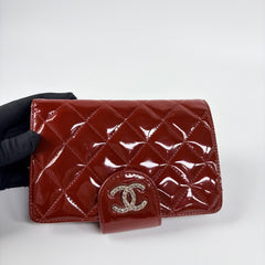 Chanel Red Patent Wallet