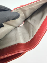 Chanel Red Patent Wallet