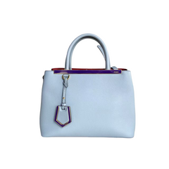 Fendi Blue Leather Petite 2Jours Tote