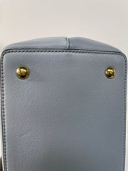 Fendi Blue Leather Petite 2Jours Tote
