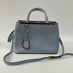 Fendi Blue Leather Petite 2Jours Tote