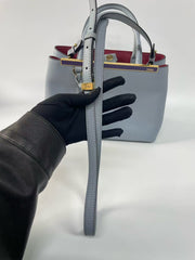 Fendi Blue Leather Petite 2Jours Tote