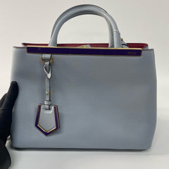 Fendi Blue Leather Petite 2Jours Tote