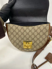 Gucci GG Supreme Small Padlock Messenger Bag