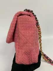 Chanel 19 Flap Bag Quilted Tweed Large