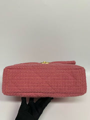 Chanel 19 Flap Bag Quilted Tweed Large