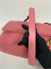 Chanel 19 Flap Bag Quilted Tweed Large